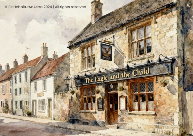The historic Oxford pub where the Inklings, including J.R.R. Tolkien and C.S. Lewis, gathered to discuss literature and mythology.