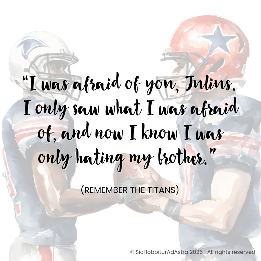 Remember the Titans quote used to introduce a classroom community building activity based on reflection and empathy